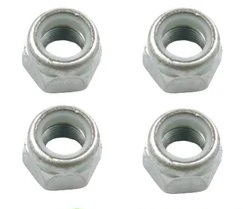 Гайка 10х1.25 нейлон дин 982 гайка м10х1.25 с белым нейлоновым кольцом самоконтрящаяся высокая в интернет-магазине НМК